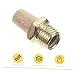 NULYLU Solenoid Valve Muffler Air Pneumatic Mufflers 2B Copper Exhaust for Industrial Use