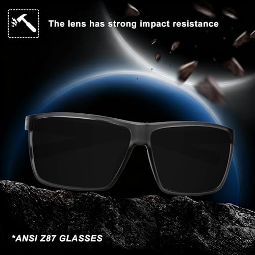 Image of MAXJULI XL Z87 Sunglasses for Big Wide Heads Men TR90 Ultralight UV400 Protection Glasses 8108