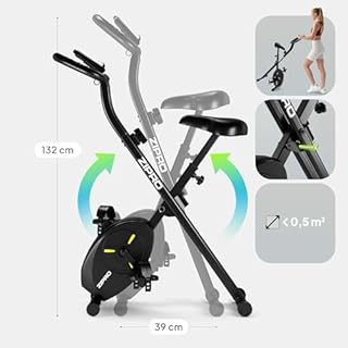 ZIPRO Velo D Appartement Vélo D'appartement Pliable Elliptique Cardio-training Home Trainer Connecté Pliant Cardio Biking Interieur Magnétique Professionnel Silencieux Adulte - Eclipse X