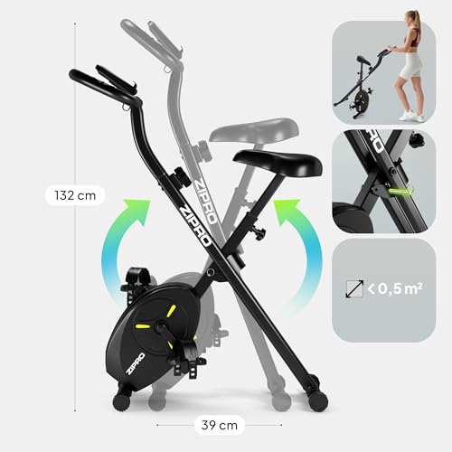 Vélo d'appartement pliable connecté et elliptique de cardio-training