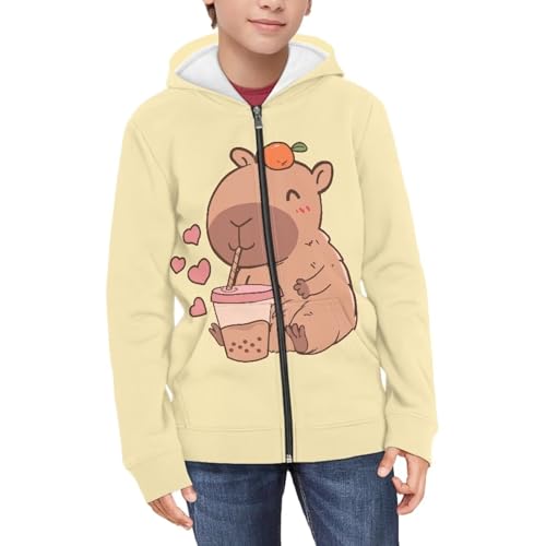 Image of Biyejit Kids Novelty 3D Graphic Printed Hooded Sweatshirt