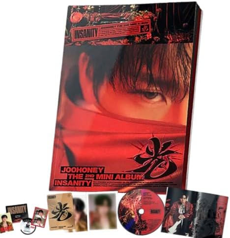JOOHONEY INSANITY (Gwang) 2nd Mini Album [In Red Ver.] Photobook + CD + Photocard + Print Photo (STING) MONSTA X
