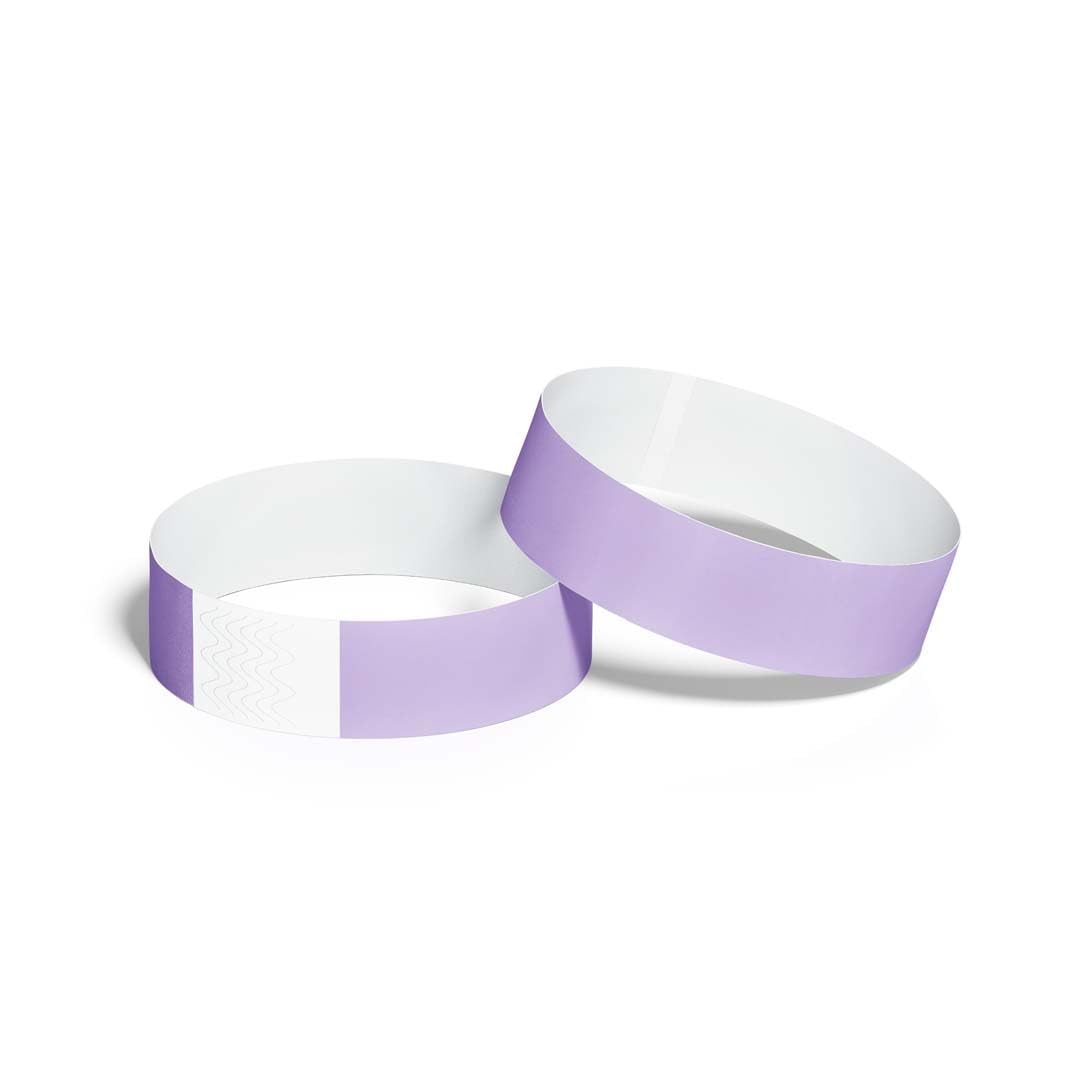 ID&C Tyvek Paper Event Wristbands – 1000 Numbered Tamper Proof Security Wristbands for Events, Parties & Admission – Lavender