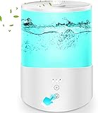 toptip schlafzimmer ULTRASCHALL-HUMIDIFIER AROMA DIFFUSER: Unser Cool Mist Luftbefeuchter Schlafzimmer ist mit einem 2,5L Wassertank ausgestattet und kann 30 Stunden ununterbrochen betrieben werden (im Low-Nebel-Modus) und bietet Ihnen eine angenehme Luftfeuchtigkeit. Geben Sie ein paar Tropfen ätherisches Öl direkt in den Wassertank. Der Raumluftbefeuchter wird zum Aromadiffusor. Sie können den Duft genießen und sofort Ihre Seele baumeln lassen.
