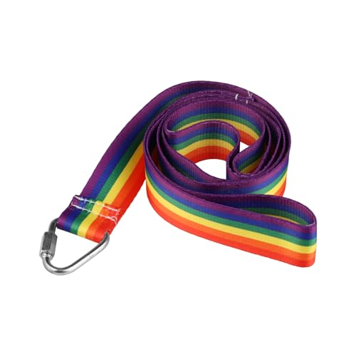 PWHAOO LGBTQ Rainbow Dog Lead Rainbow Dog Puppy Lead Leash LGBT Rainbow Gay Pride Dog Lead (Rainbow Leash)