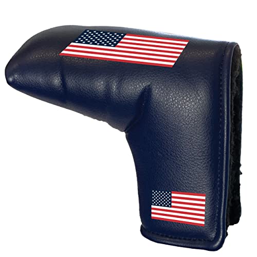 Team Golf USA Flag Tour Blade Putter Cover - Printed Team Golf Tour Blade Putter Cover, Fits Most Blade Putters, Scotty Cameron, Taylormade, Odyssey, Titleist, Ping, Callaway