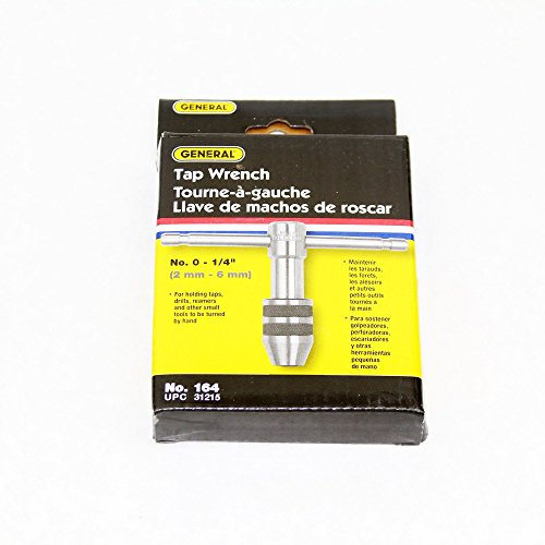 Image of General Tools 164 Plain Tap Wrench, Capacity No. 0 to 1 /4-Inch