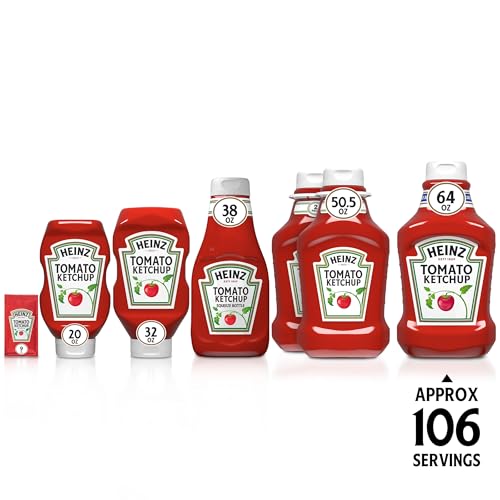 Image of Heinz Tomato Ketchup Squeeze Bottle, 1 Value Size Bottle, for Easy Sharing and Easy Serving, Gluten-Free, 64 oz