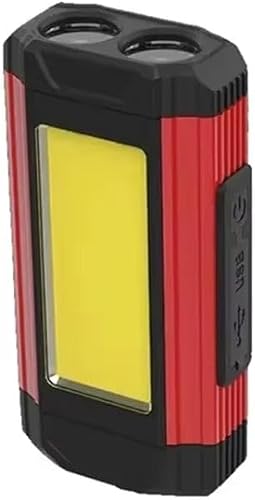 E-Smarter K011 Usb Rechargeable Repair Light With Magnet Cob Strong Light Flashlight, Style: B Simple Red