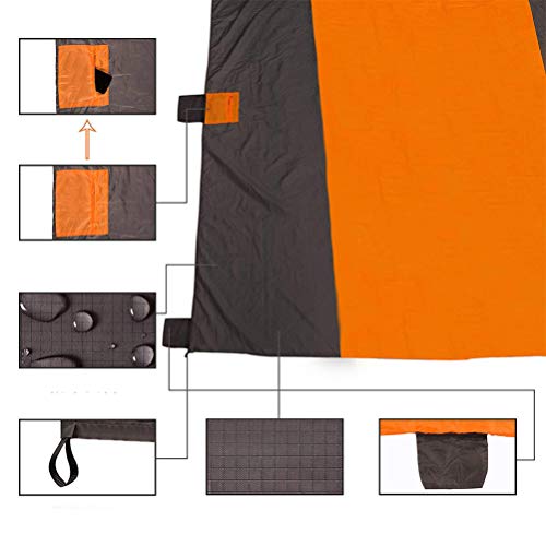 NUOBESTY Cobertor para piquenique ao ar livre impermeável grande tapete para piquenique portátil ao