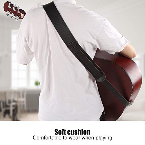 Ceinture de basse électrique professionnelle en cuir, sangle de guitare, guitare classique pour guitare acoustique basse électrique guitare électrique(47 * 7 * 3cm-brown) - Les Beatles, Paul McCartney, John Lennon, RIngo Starr, George Harrison Ceinture de basse électrique professionnelle en cuir, sangle de guitare, guitare classique pour guitare acoustique basse électrique guitare électrique(47 * 7 * 3cm-brown) – Image 8