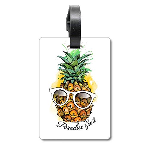 Étiquette de valise ananas tropical pour sac et bagage Tourister