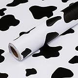 Klebefolie Möbel🐄 --- Breites einsatzspektrum!!! Schwarze Tapete kann auf eine glatte Oberfläche geklebt werden, z. Küchenarbeitsplatten, Wohnzimmerwand, Nachttisch, Möbeloberflächen.