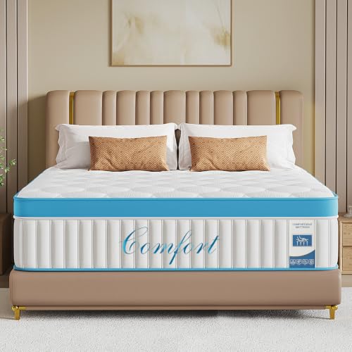 Image of 14 Inch Full Size Mattress in a Box, Medium Firm Memory Foam Mattress, Fiberglass Free, CertiPUR-US Certified Foams & Fabric, Pressure Relief Full Mattress for Back Pain & Motion Isolation