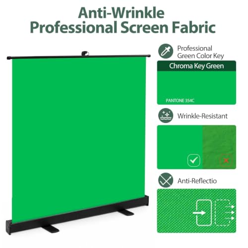 Image of EMART 77x76in Collapsible Green Screen Backdrop Portable Photo Background