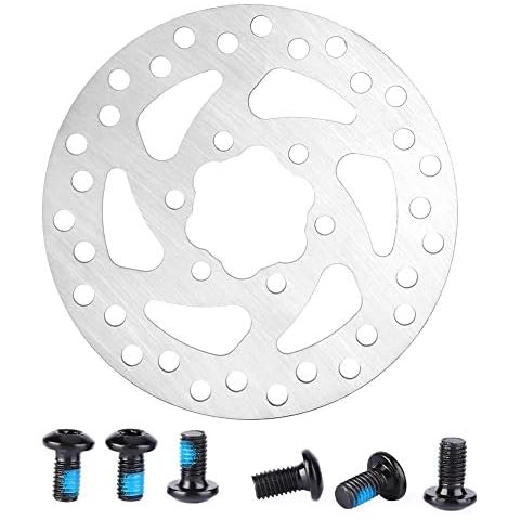 Outbit Bremsscheibe-Mountainbike Edelstahl Bremsscheibe Fahrrad Bremsbelag Bremsteil(120mm) Cover