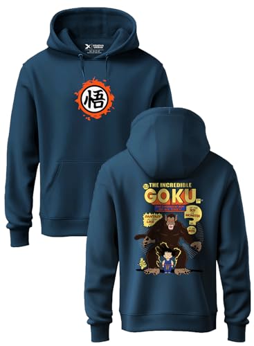 Image of XENOVAURBAN Anime Hoodie | Unisex Fit Cotton Fleece | Graphic Printed Pullover Hooded Sweatshirt - HOPU-FB-DBZ-PTL-S