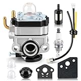 AUTOKAY 309375002 Carburetor Carb Fits for Homelite Ryobi RY34426 RY34007 S430 C430 X430 30cc RY34441 RY34427 RY34421 RY34446 RY34006 String Trimmer with Spark Plug