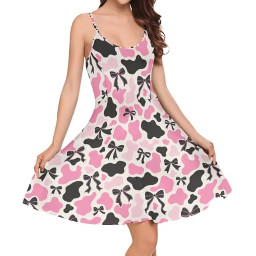 Image of Coloranimal Women's Summer Sleeveless Casual Swing Dresses with Loose Fit Beach Sundress