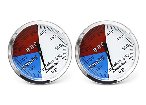 Hongso 3 1/8 Inch Barbecue Charcoal Grill Smoker Temperature Gauge Pit BBQ Thermometer