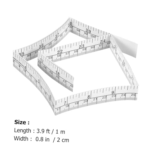 DOITOOL cinta métrica papel dual escala 25 piezas miniatura 2