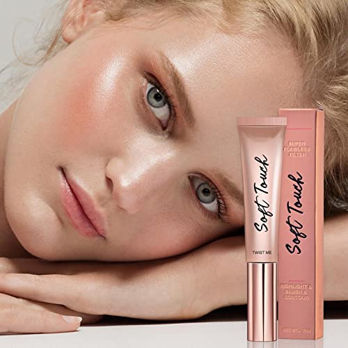 Palillo iluminador | maquillaje líquido cosmético mejillas para resaltar, crema maquillaje duradera maquillaje para fiesta Teksome - imagen 3