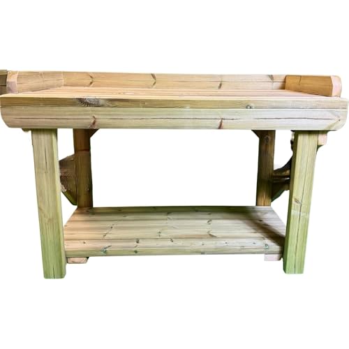 Wooden Garden Potting Table/Planter bench. Heavy duty Garden Work Table. (Single Shelf, 4FT - STANDARD)