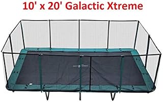 Happy Trampoline - Galactic Xtreme Gymnastic Rectangle Trampoline with Safety Net Enclosure