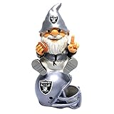 Forever Collectibles Oakland Raiders NFL Gnome On Team Logo
