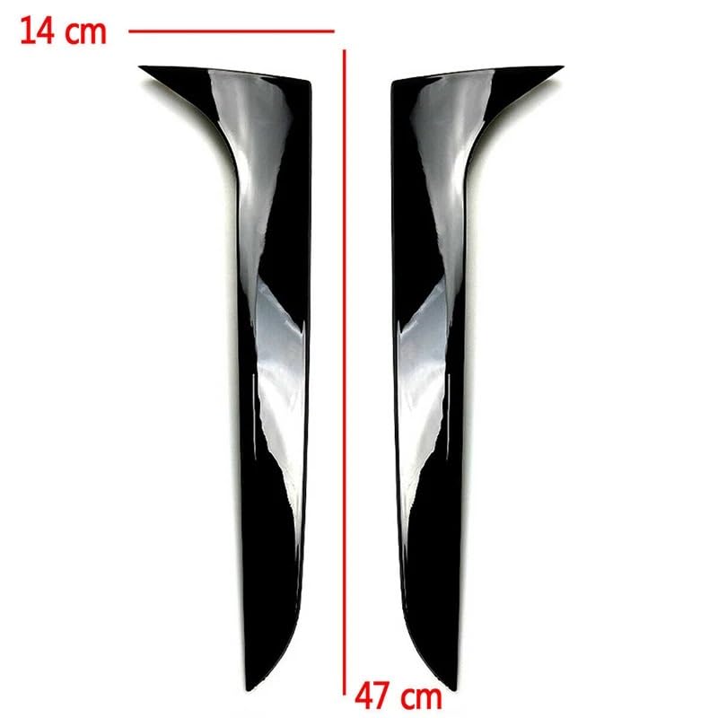 Pasuje do Audi A4 B8 Allroad Avant 2009-2016aPair błyszczący czarny tylny spoiler boczny pokrywa lewego i prawego okna Spoiler dachowy