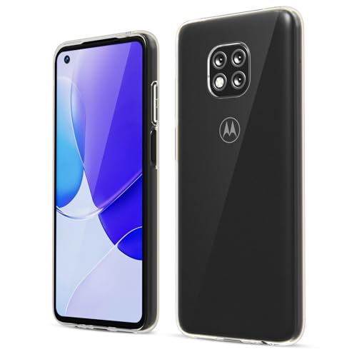 oakxco for Motorola Moto G Power 2021 Phone Case Liquid Silicone, Cute Thin Slim Grip Soft Rubber Gel for Women Men, Smooth Matte TPU Plain Bright Color Girly Case with Camera Cover, Clear