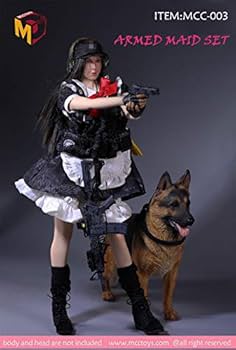現状　ミリタリー女性　メイドアクションフィギュア用衣装　武器　アクセサリーセット Amazon | 「AC」MCCTOYS MCC-003 1/6 ミリタリー 女性 メイド