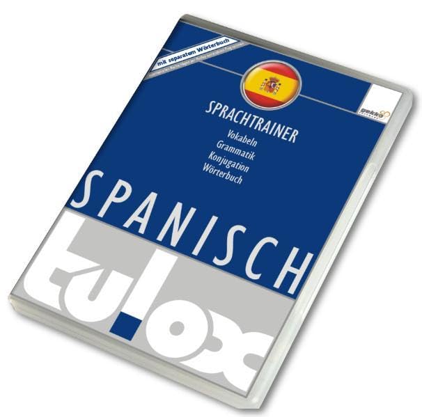 tulox Sprachtrainer Spanisch - Vokabeltrainer, Konjugations- und Grammatiktrainer inklusive großem Wörterbuch mit 90.000 fremdsp