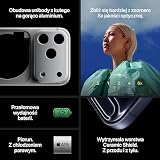 Apple iPhone 17 Pro Max 256 GB: Wyświetlacz 6,9 cala z technologią ProMotion, czip A19 Pro, najwydajniejsza bateria w historii iPhone’a, system pro aparatów Fusion; srebrny