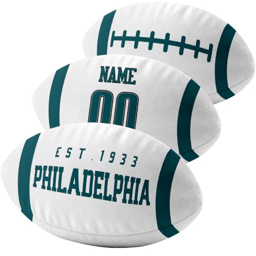Image of ANTKING Philadelphia Throw Pillow 2 Packs Custom Name Number Gifts | Personalized Gift for Youth for Birthday Christmas