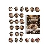 Options de placement polyvalentes : le calendrier de l'Avent dispose d'un design plat et léger qui permet des options de placement polyvalentes, améliorant n'importe quel espace festif avec facilité tout en offrant des solutions simples de suspension et de rangement adaptées pour les décorations de vacances