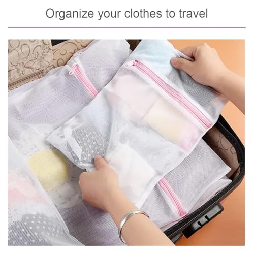 Bolsas de lavandería de 30x40 cm con cremallera para blusas y ropa interior 6