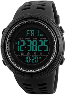 SKMEI 1251メンズスポーツウォッチデュアルタイムウォッチ目覚まし時計カウントダウン5Bar防水デジタルウォッチ