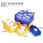 HE HUDSON EXCHANGE 11" x 5.5" x 5" Plastic Stackable Storage Bin, Yellow - Image 3