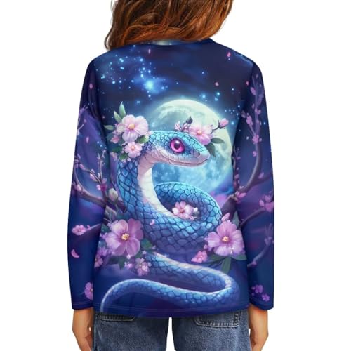 Xpyiqun T Shirts for Girls 3-16 Years Kids Athletic Long Sleeve Shirt Graphic Tee Casual Crewneck Pullover Top3