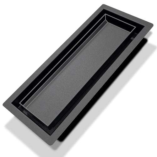 4x12 Floor Register Heavy Duty Steel Flush Mount Air Vent with 50% Higher Airflow - Sleek Low-Profile Design for Tile & Wood Floors Easy DIY Installation Floor Vent Covers for Flooring Insert