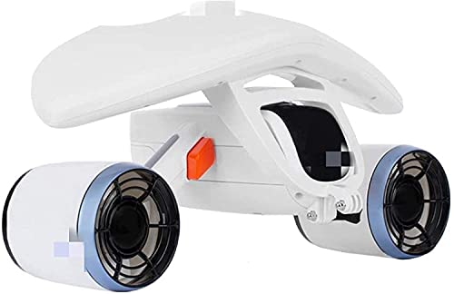 Scooter subacqueo, propulsore per Immersioni in Acqua di Mare, Nuoto Snorkeling Immersioni su Scooter, Attrezzatura Subacquea Portatile (Bianco)