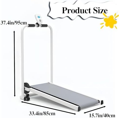 Foldable Kids Treadmill - Self-Propelled Indoor Workout Machine for Ages 3-15, Compact Toddler Exercise Equipment with Display for Home Gym Play