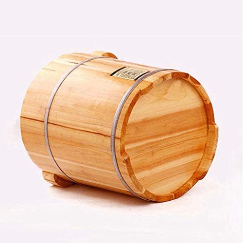 Cubo de baño para pies en madera sólida 40 cm miniatura 6