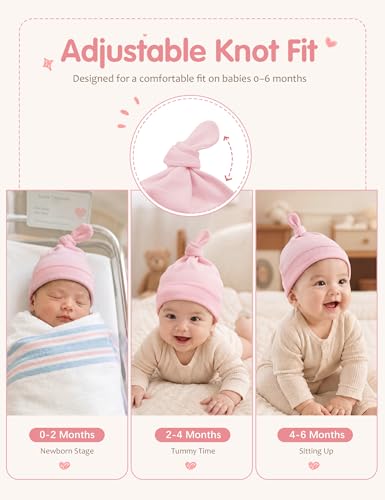 Image of Durio Soft Warm Knitted Baby Hats Caps Cute Cozy Chunky Winter Infant Toddler Baby Beanies for Boys Girls