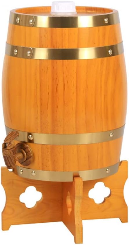 Vertical Wine Barrels For Storing Draft Beer, Oak Aging Barrels Whiskey Barrel Dispenser No Leak For Storage Wine&Spirits&Whisky Liquor Decanters 9 Specification To Choose From ( Color : Teal , Size :