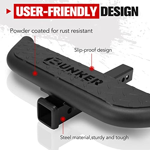 Bunker Indust Hitch Step For Vehicles Car Suv Truck Pickup With 2" Hitch Receiver Anti Slip Hitch Mount Rear Bumper Guard Protector #TOP5