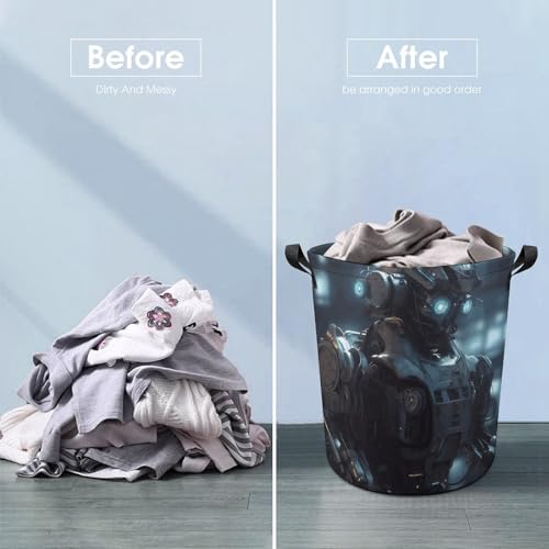 Sac à linge Future Robot pliable pour en finir avec le désordre dans la salle de bain