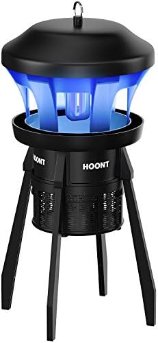 Hoont Indoor and Outdoor 3-Way Mosquito and Fly Trap Killer with Stand - Bright UV Light, Fan