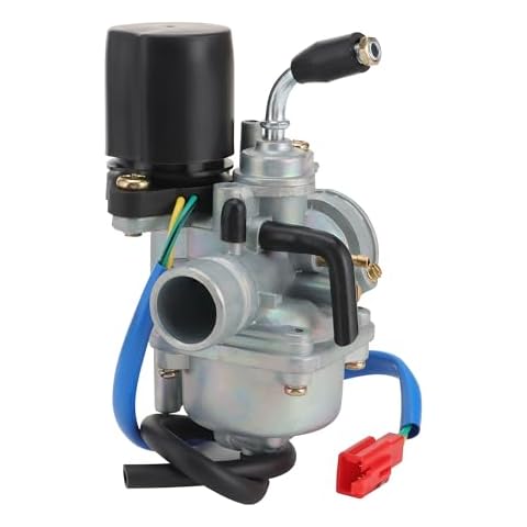 GOOFIT PZ19 19mm Carburetor with Electric Choke Replacement for 2 Stroke 50cc 70cc 90cc Jog ATV Scooter Quad Go-Kart Moped Cover